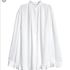 HM Studio ruffled blouse with open back